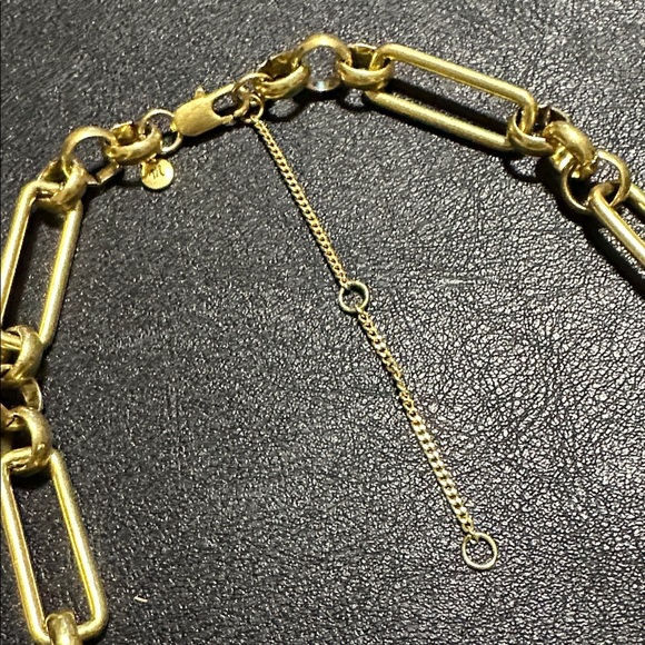 Madewell Paper Clip Gold-Tone Chunky Chain Necklace - Picture 4 of 12